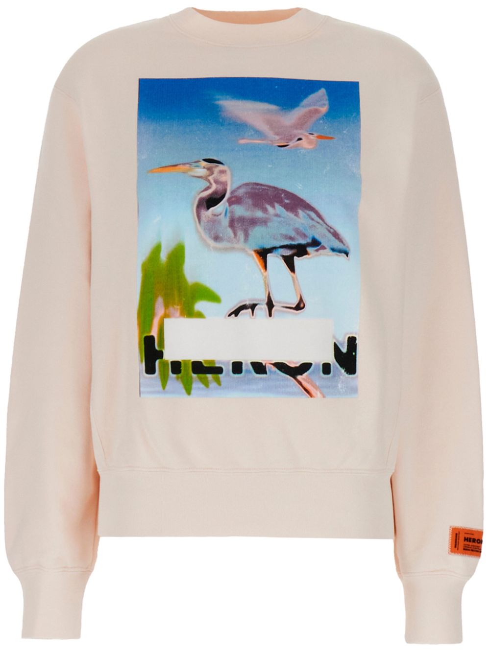 헤론 프레스톤 여성 코튼 스웨트셔츠 - 핑크 HWBA014F23JER004