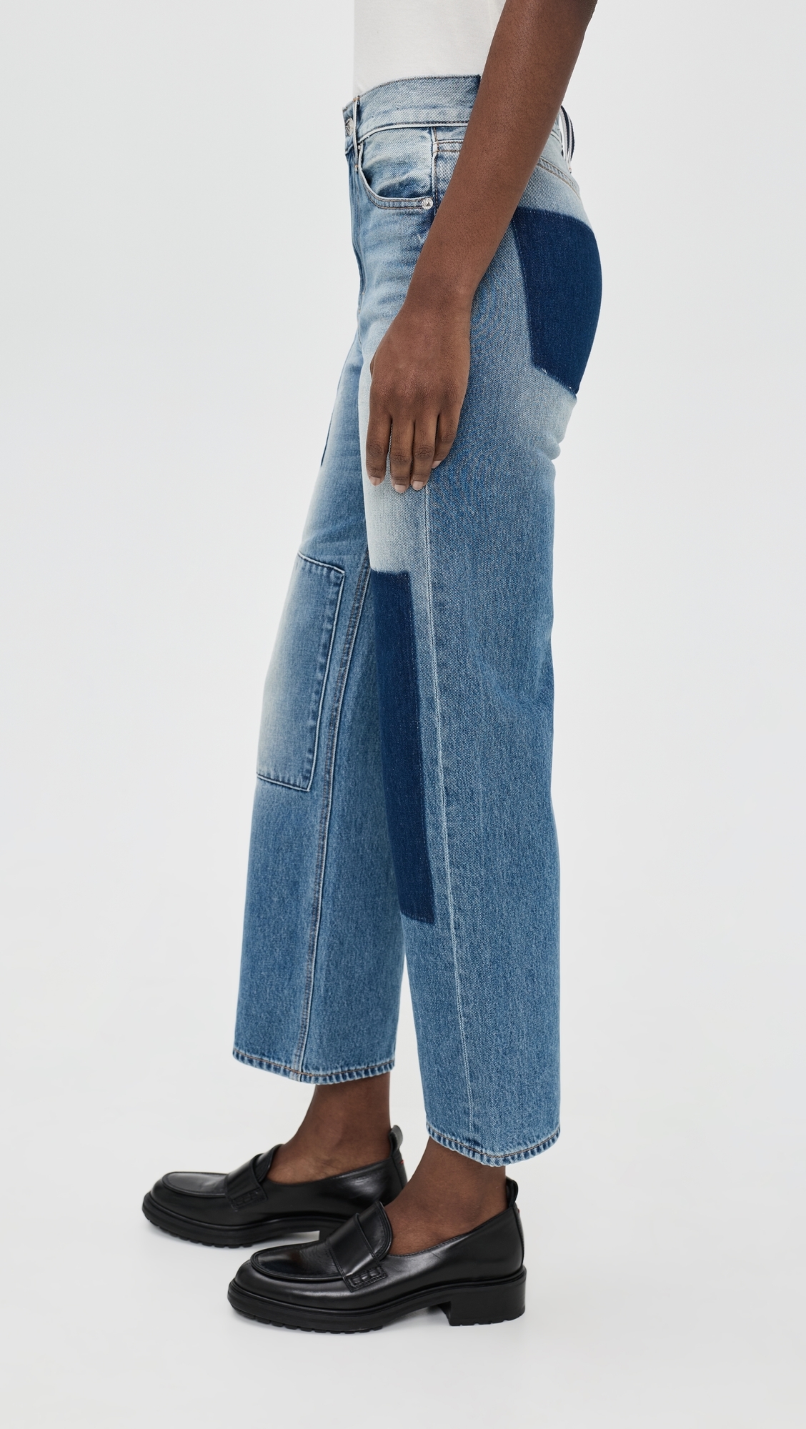 Dylan Ankle High Rise Straight Jeans Time Lapse