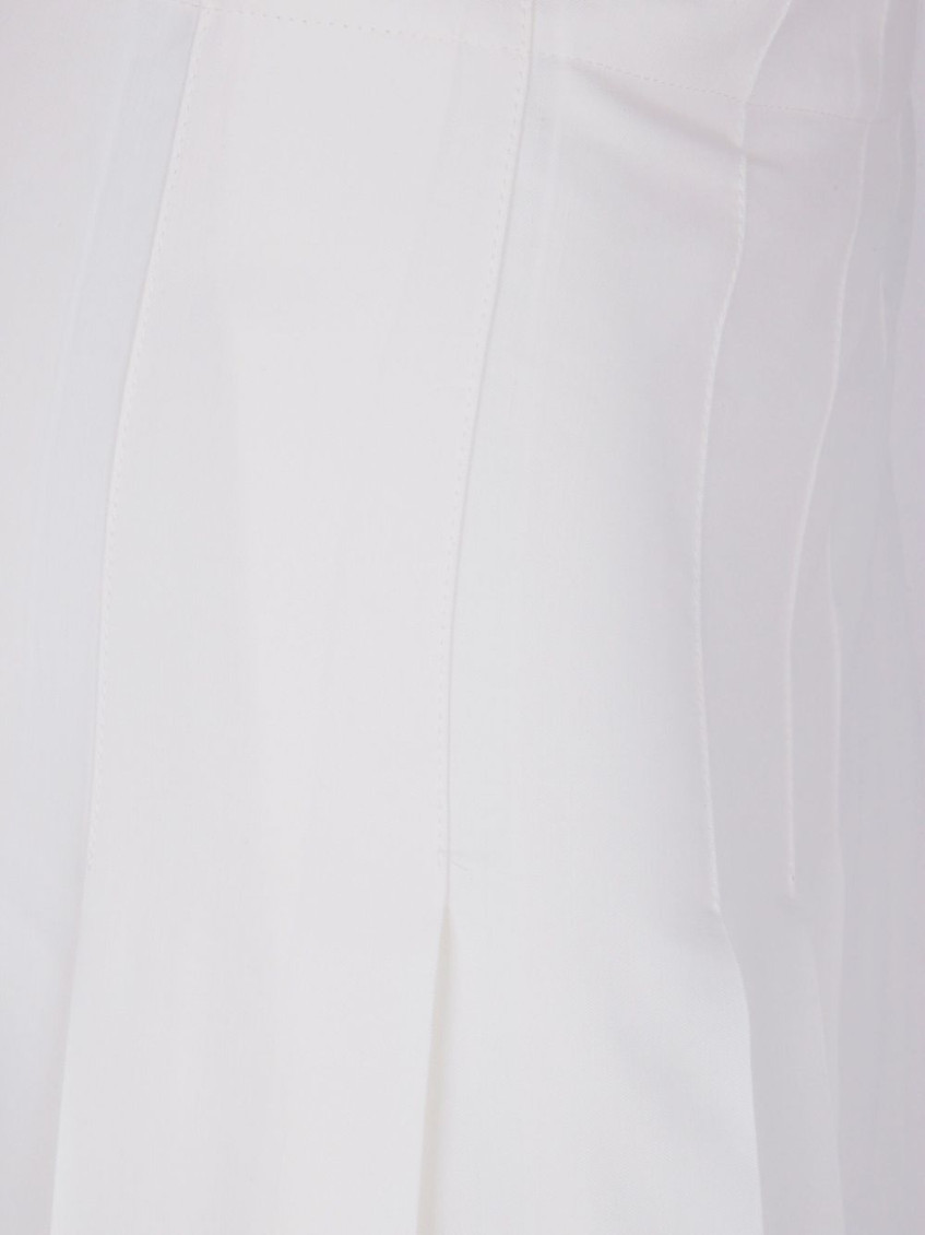 White Maxi Pleated Skirt