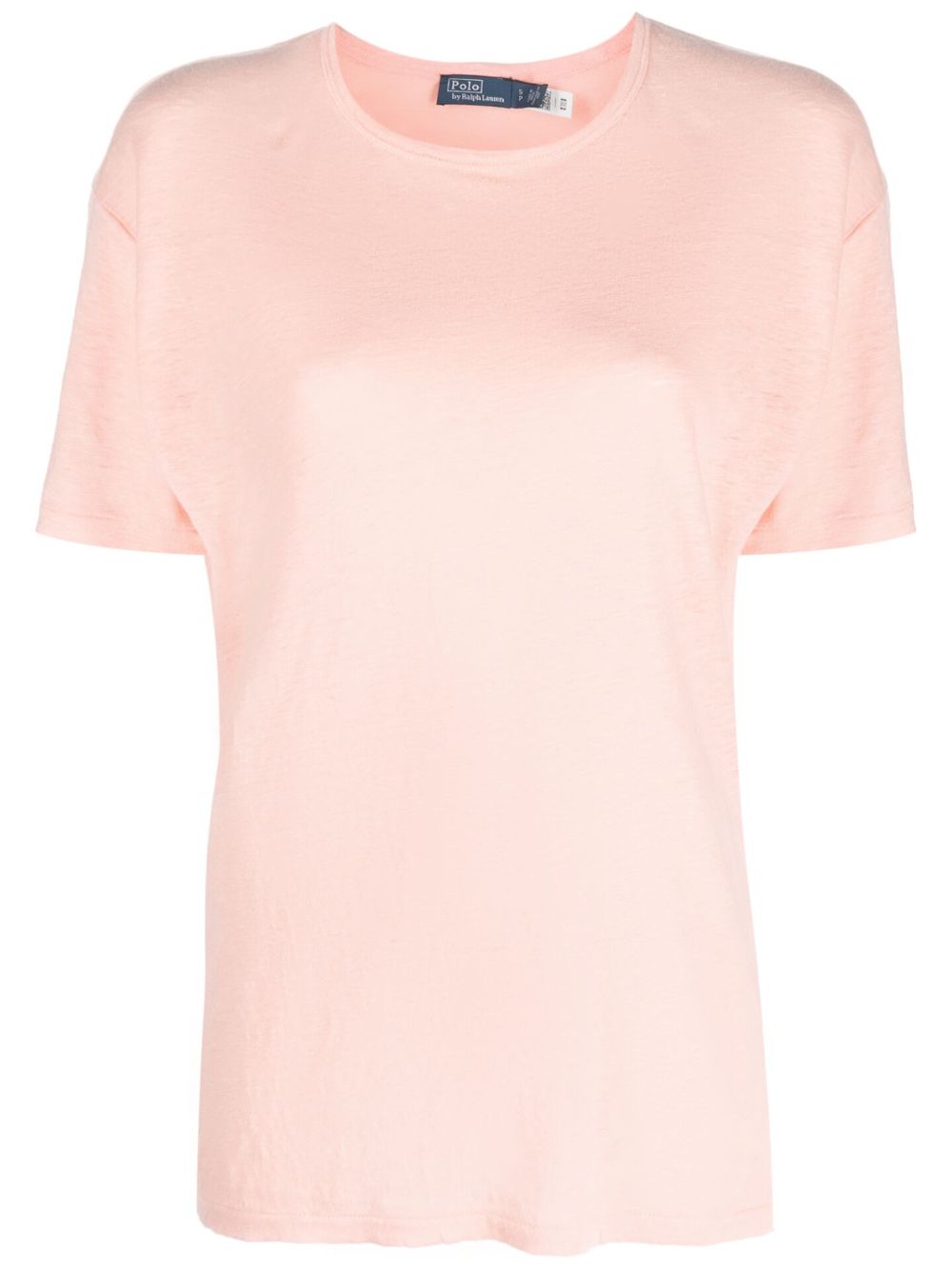 Mélange linen T-shirt - Pink