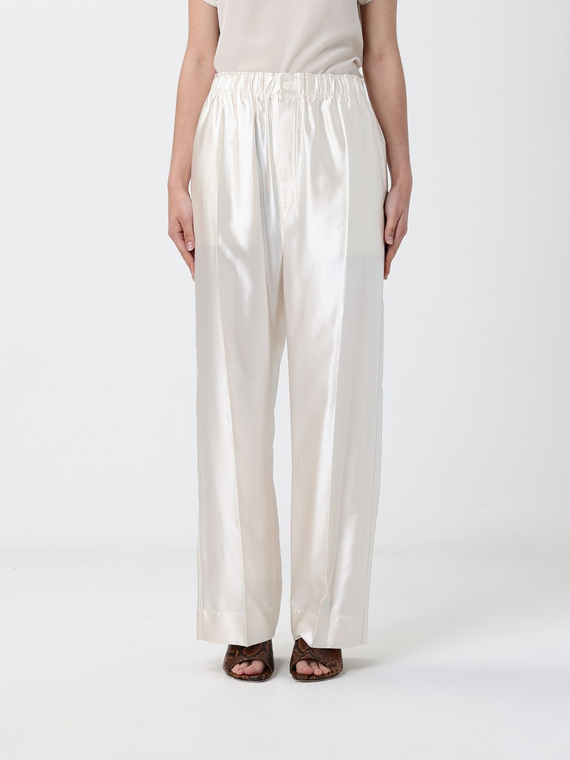 Pants Woman color Ecru