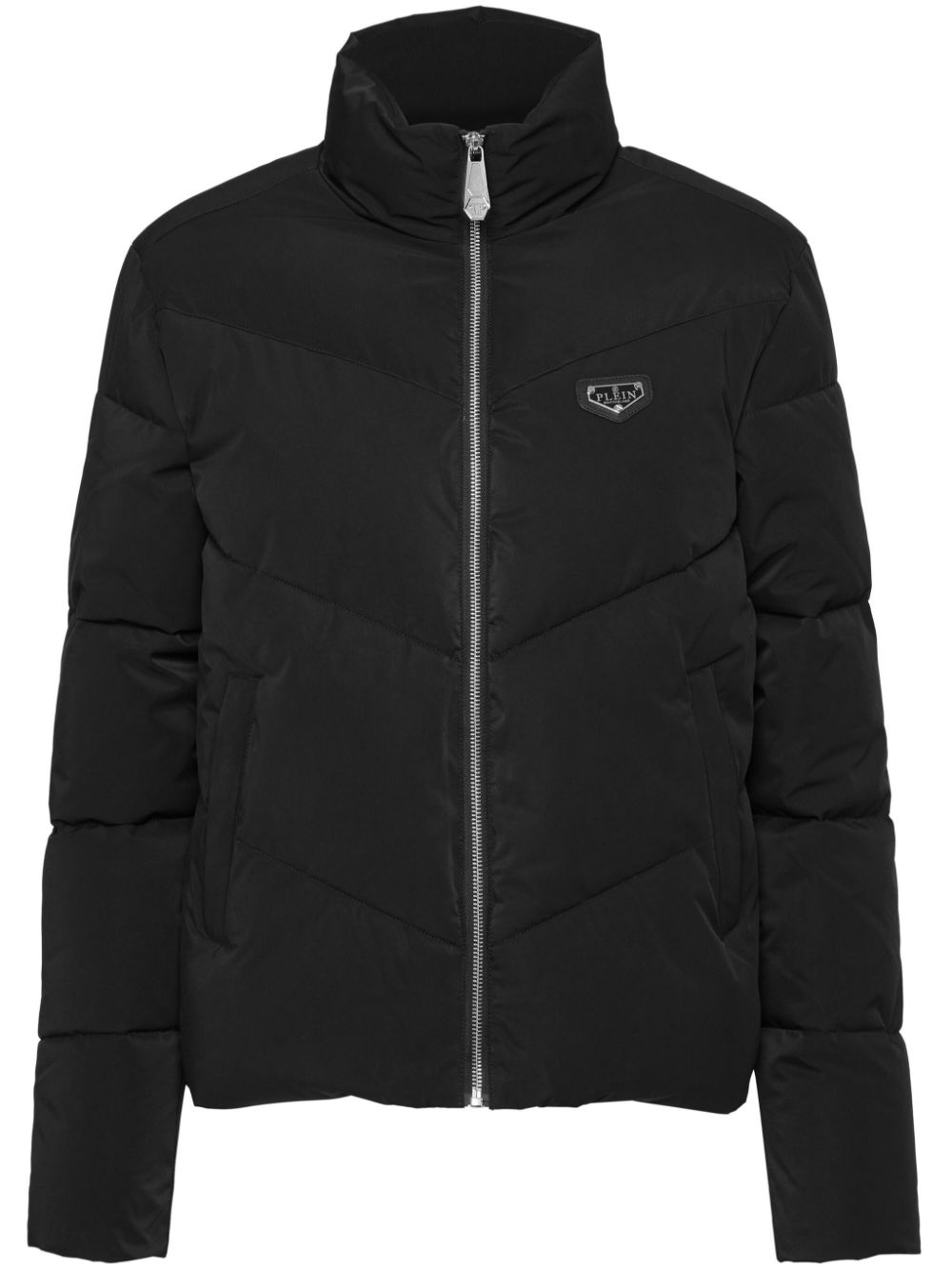 Long sleeve puffer jacket - Black
