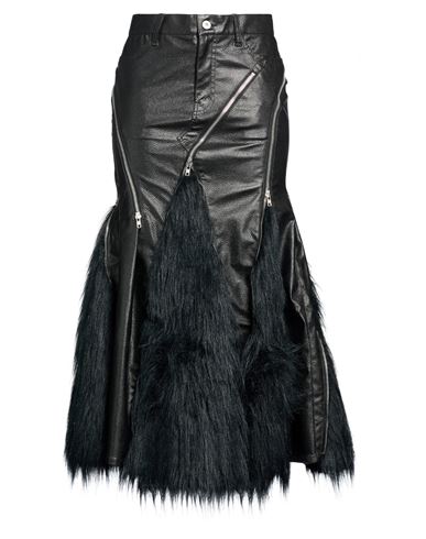 Junya Watanabe Comme Des Garçons Woman Midi skirt Black Size L Polyurethane resin, Acrylic