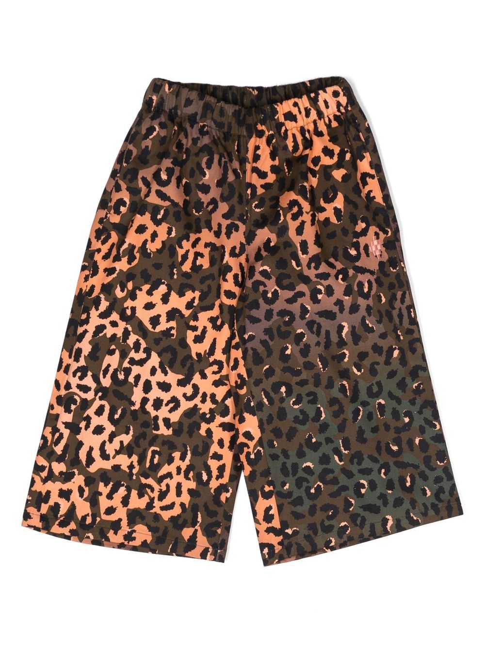 Cheetah-print cotton pants - Brown