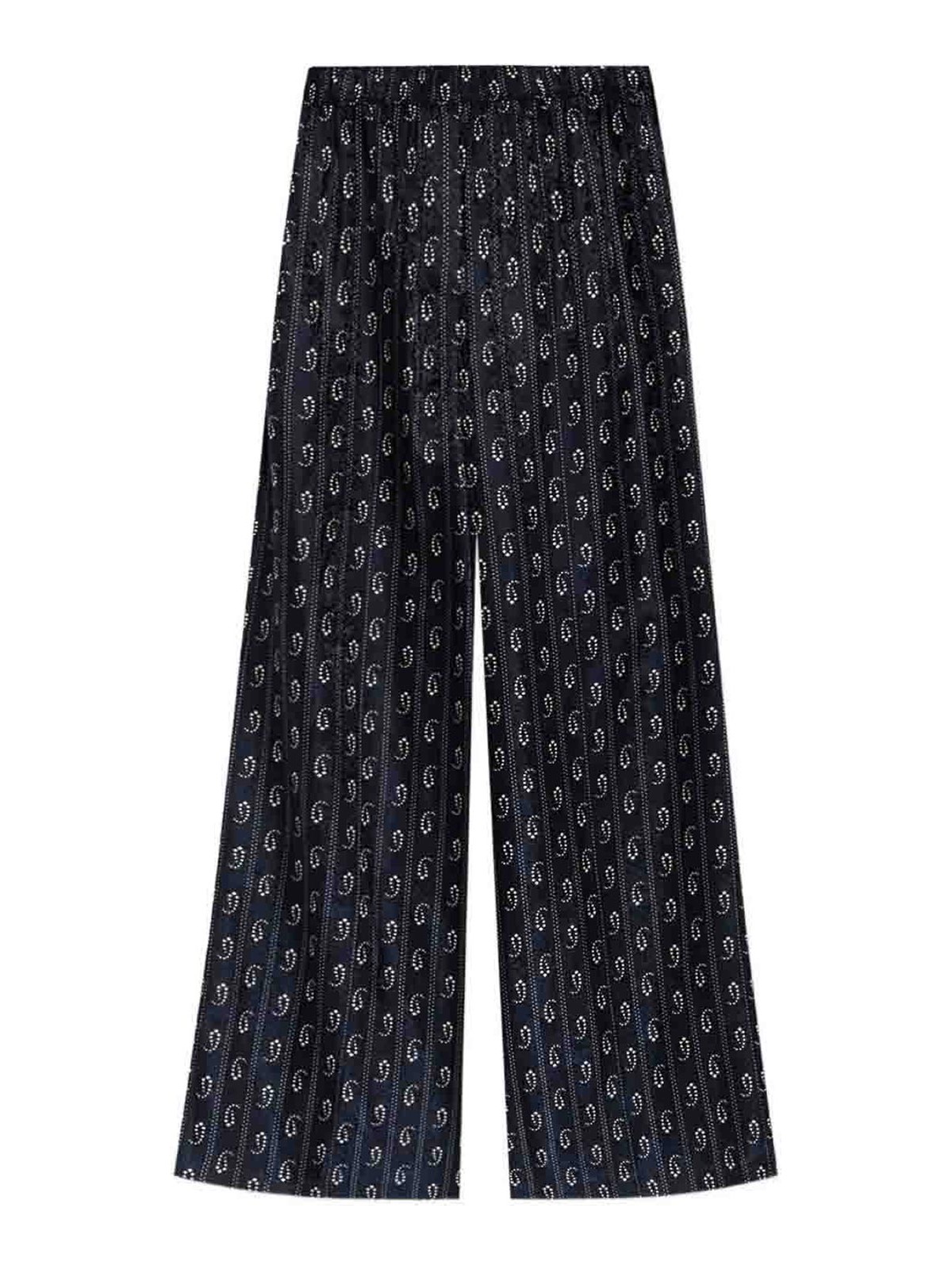 Jacquard Silk Trousers