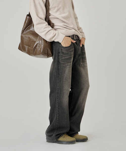 Ichi Wide Bootcut Blue