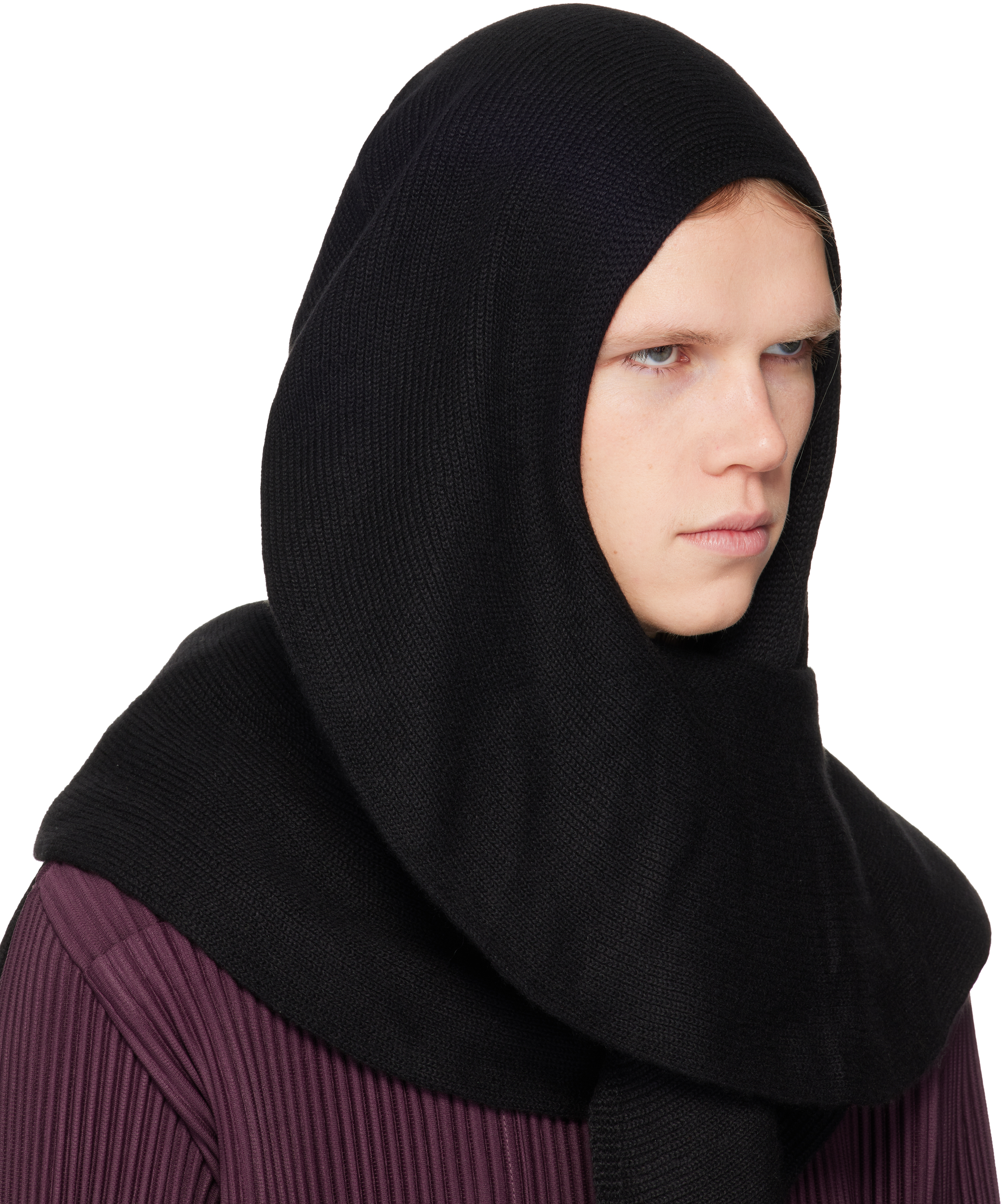 Black Cashmere Winter Gear Scarf