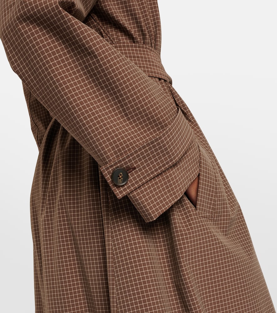 Róhe Checked belted coat
