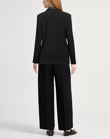 Woman Blazer Black Size 2 Polyester, Viscose, Cotton, Elastane