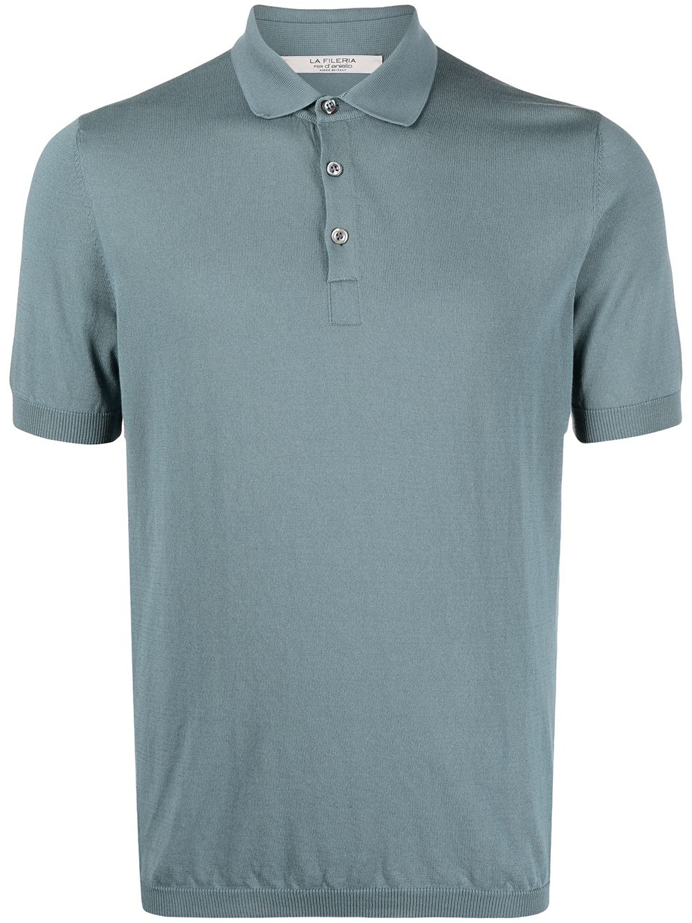 D4.0 short-sleeve fitted polo shirt - Blue