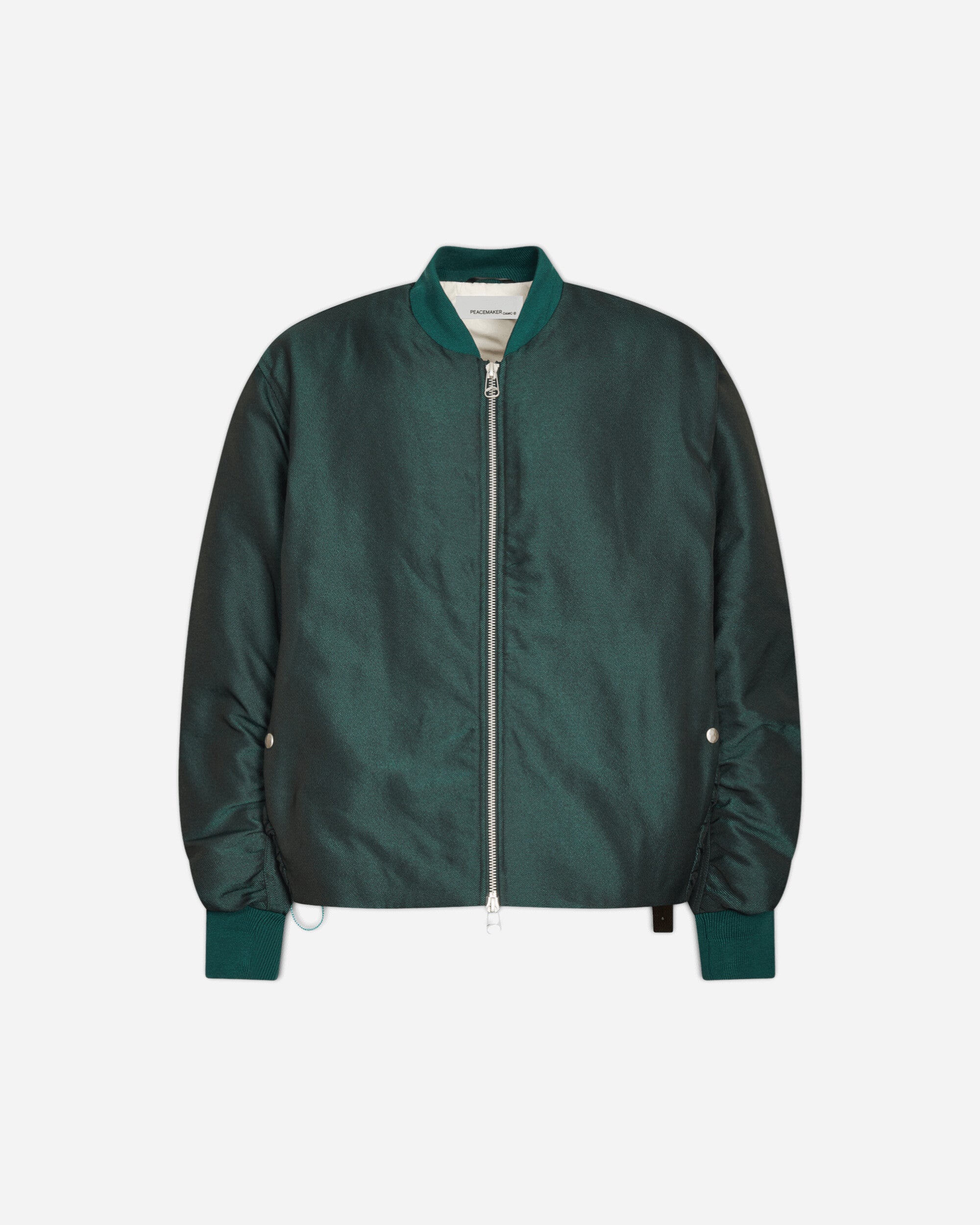 Men s Minimal Bomber Jacket Dark Green
