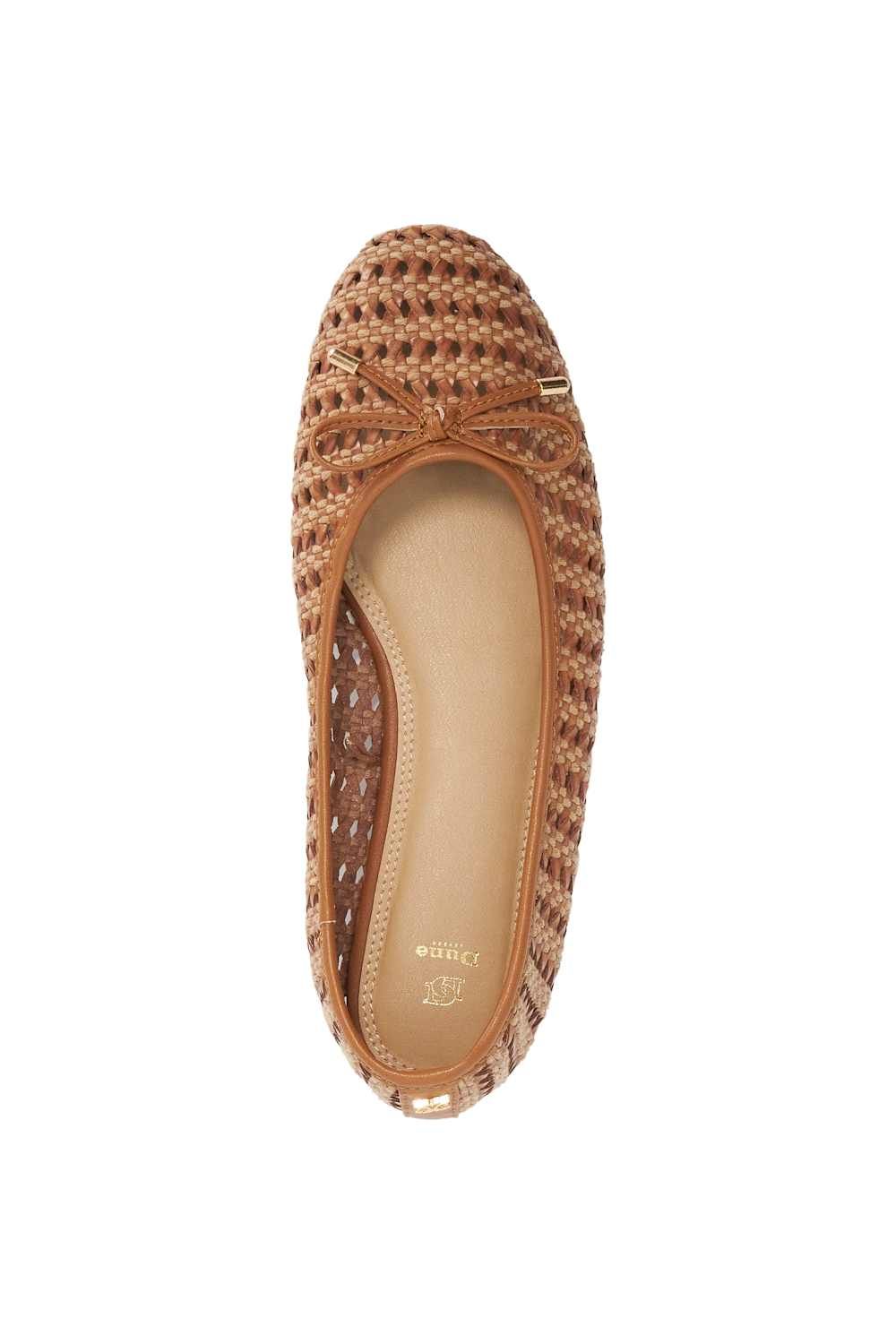 Dune London Women's 'Hypnos' Ballet Pumps Flat in Brown