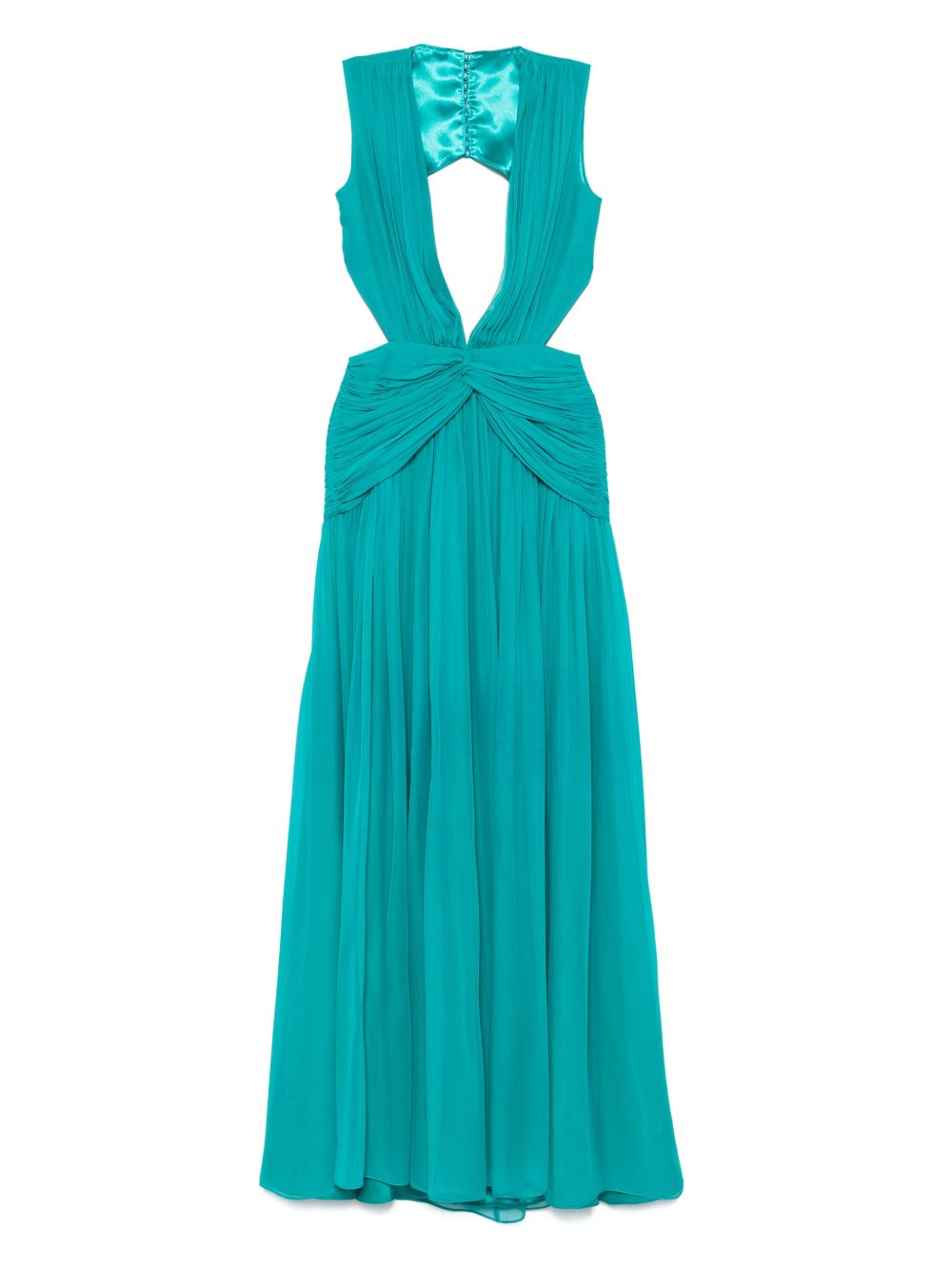 Luccia Dress Woman In Fuxia Silk