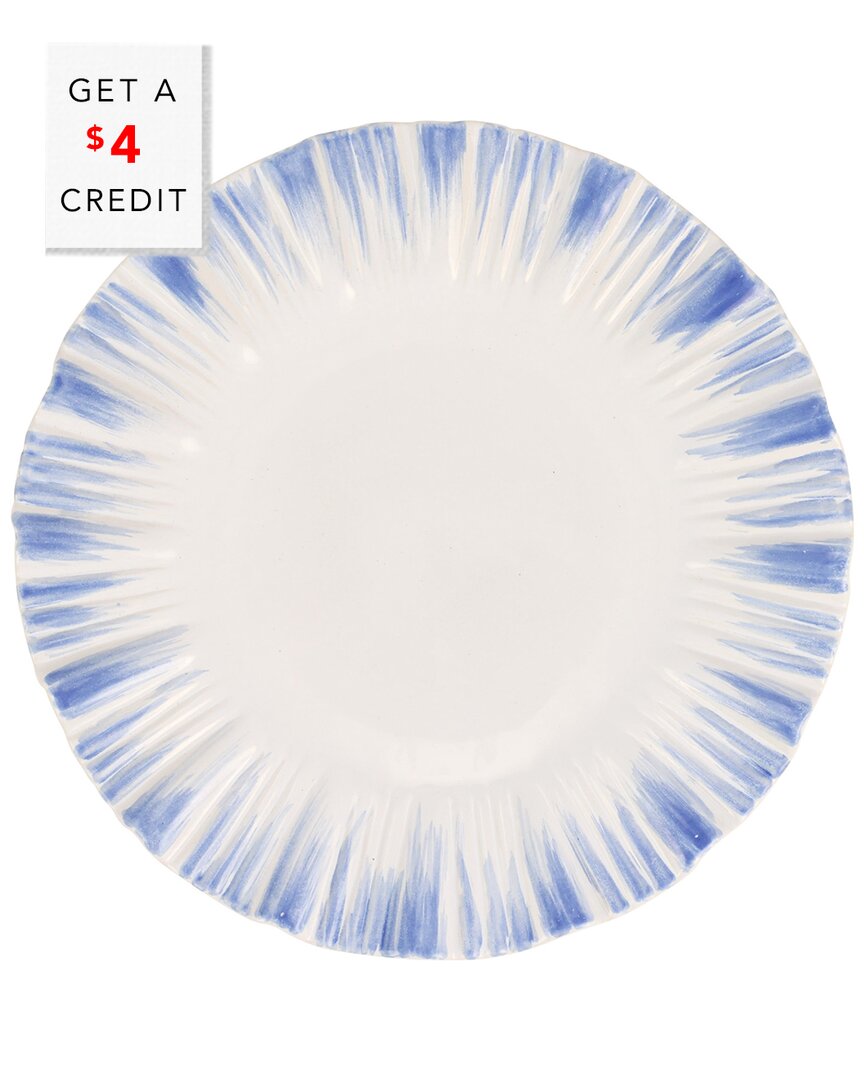 Viva By Bari Blue And White European Dinner With $4 Credit
