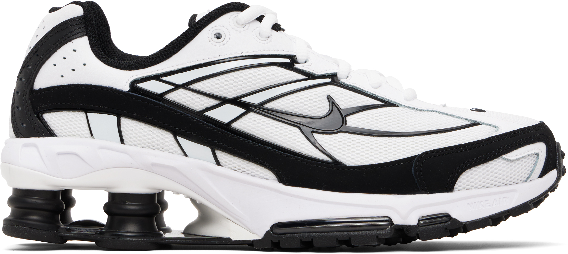 Black & White Shox Ride 2 Sneakers