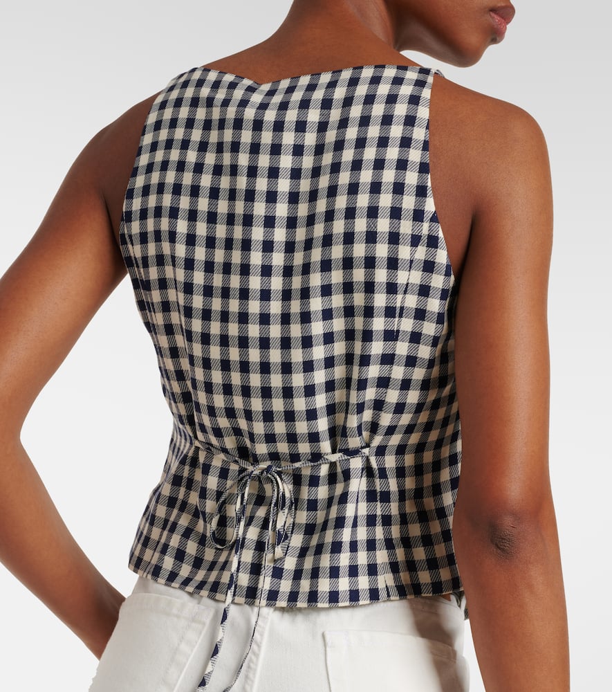Tiggy checked vest
