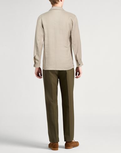Man Shirt Sand Size 40 Linen