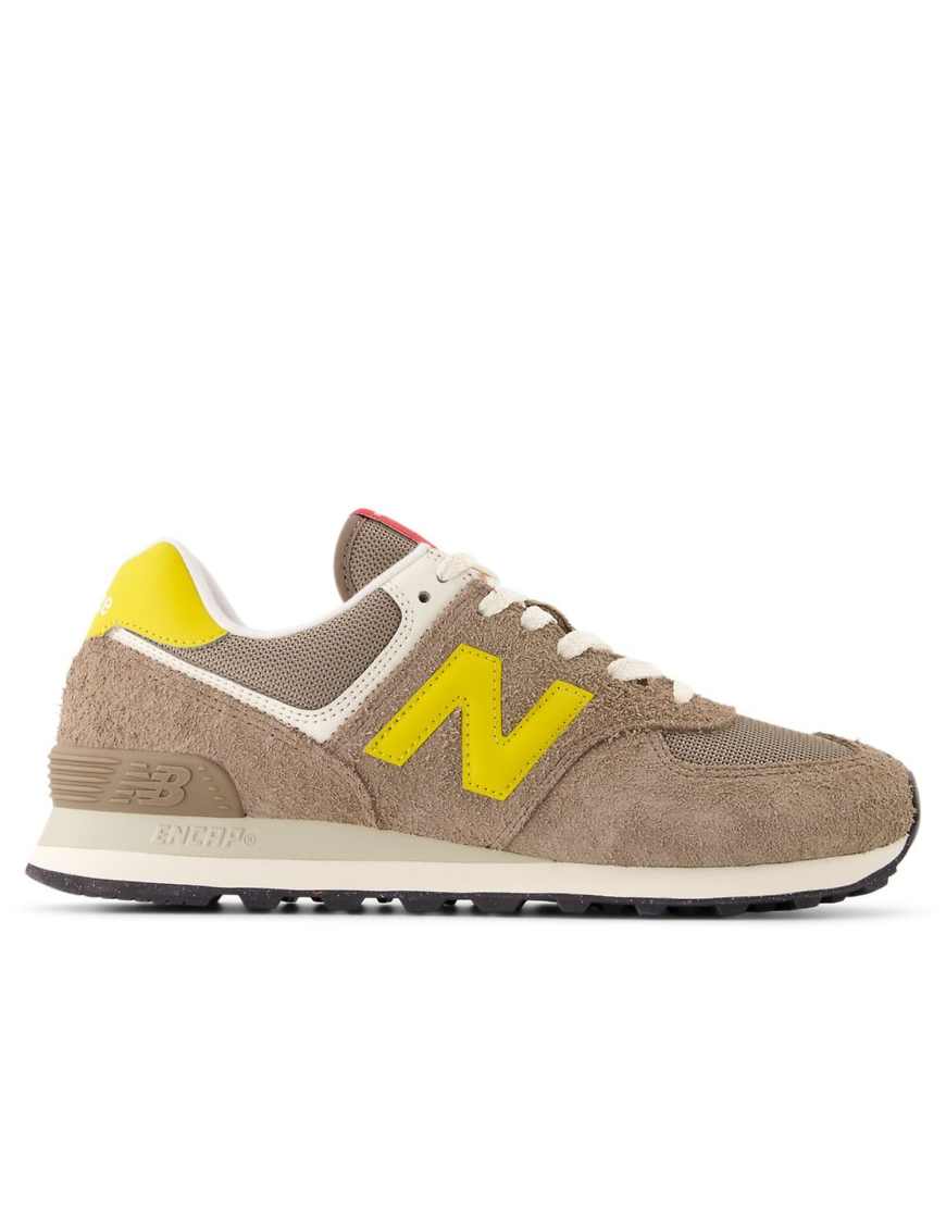 574 trainers in mushroom-Brown