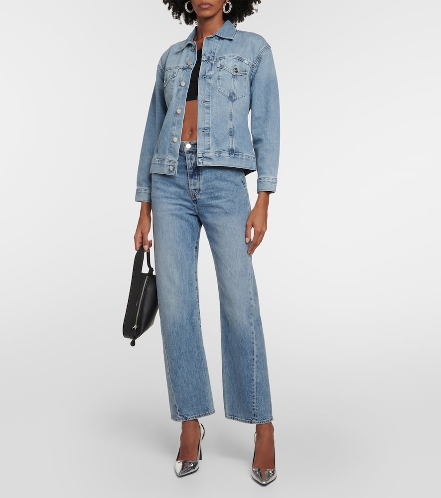X EmRata Miranda cotton-blend crop top