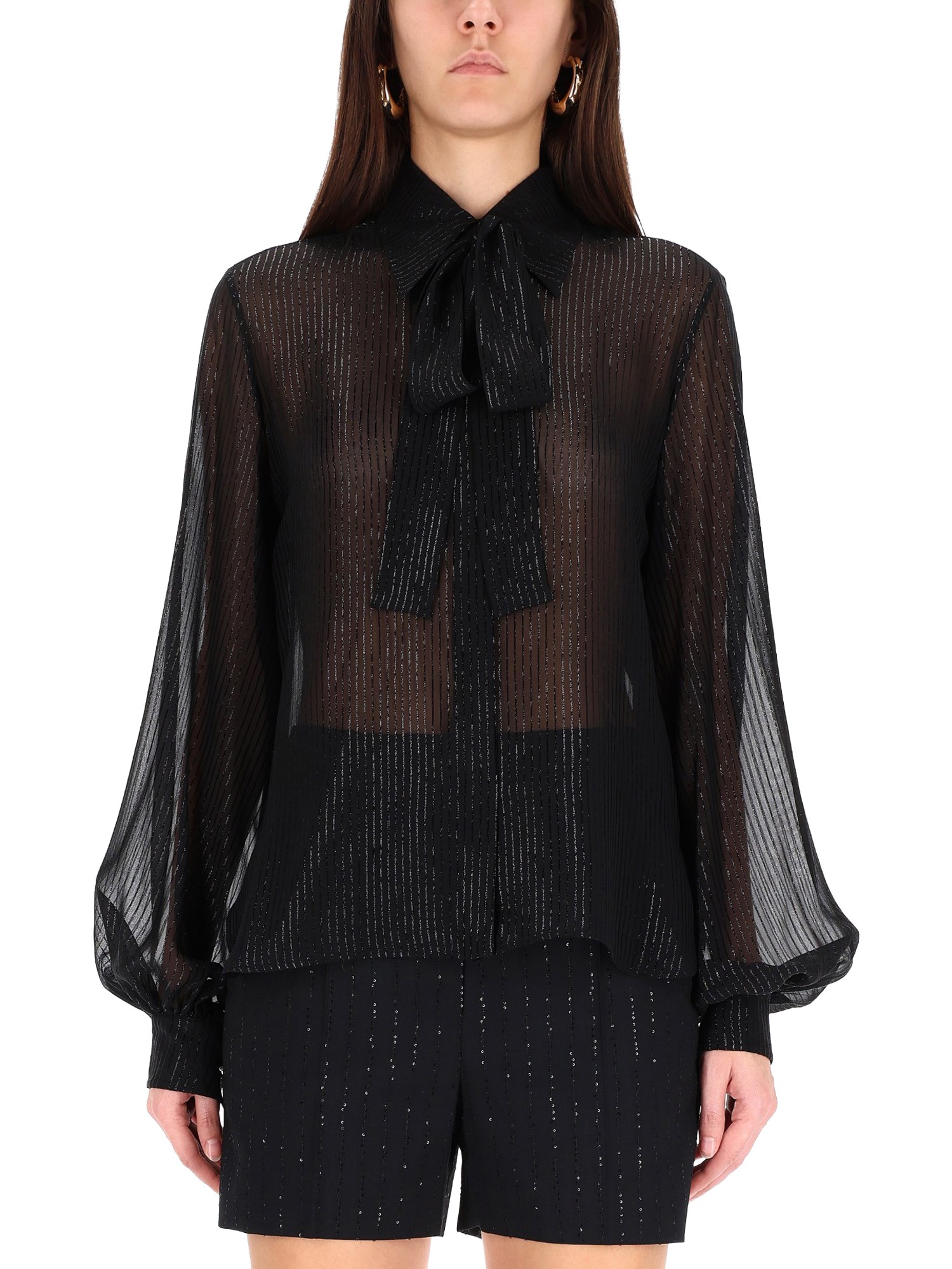 Blouse with bow