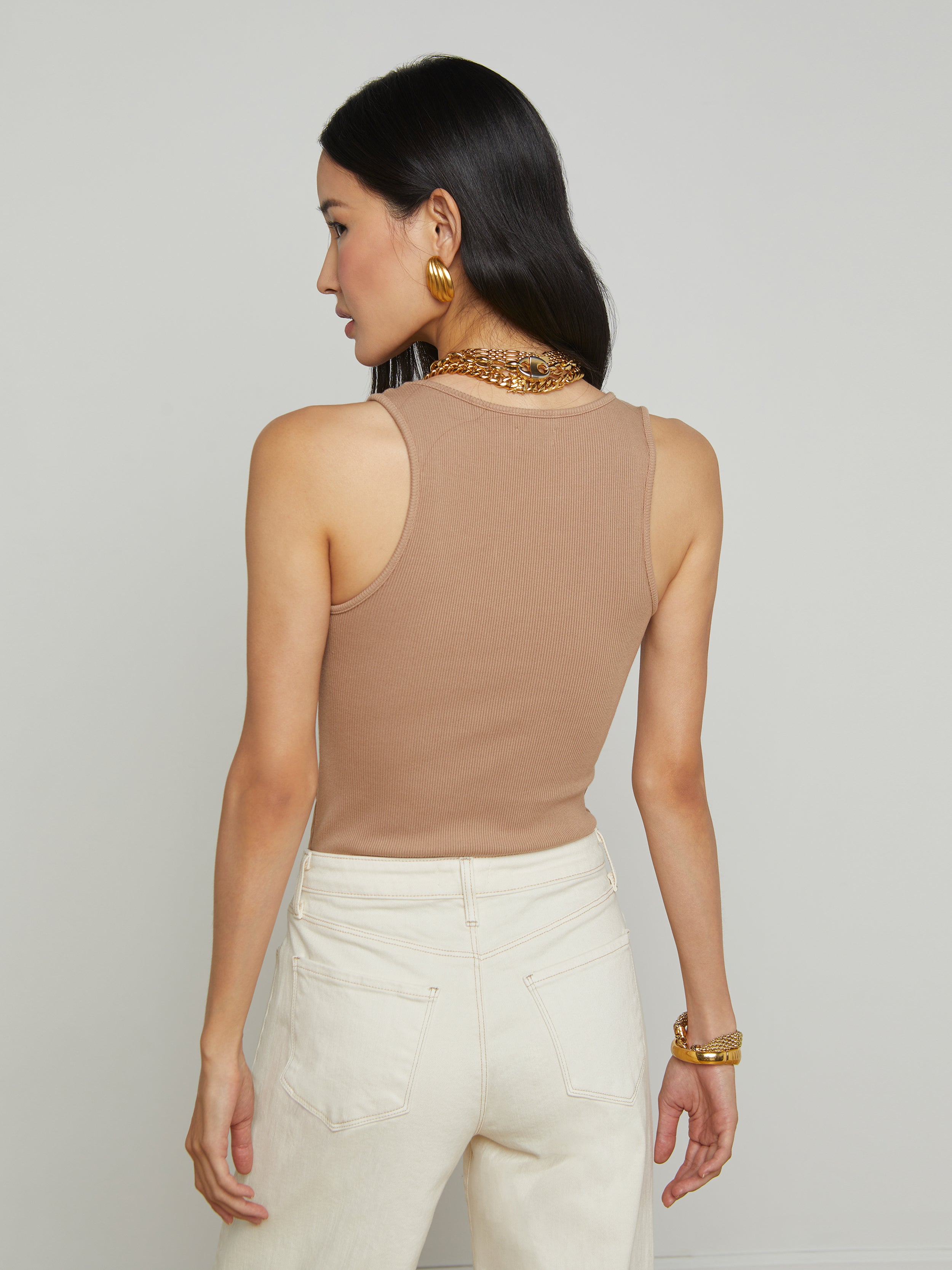 Adira Tank Top In Cappuccino