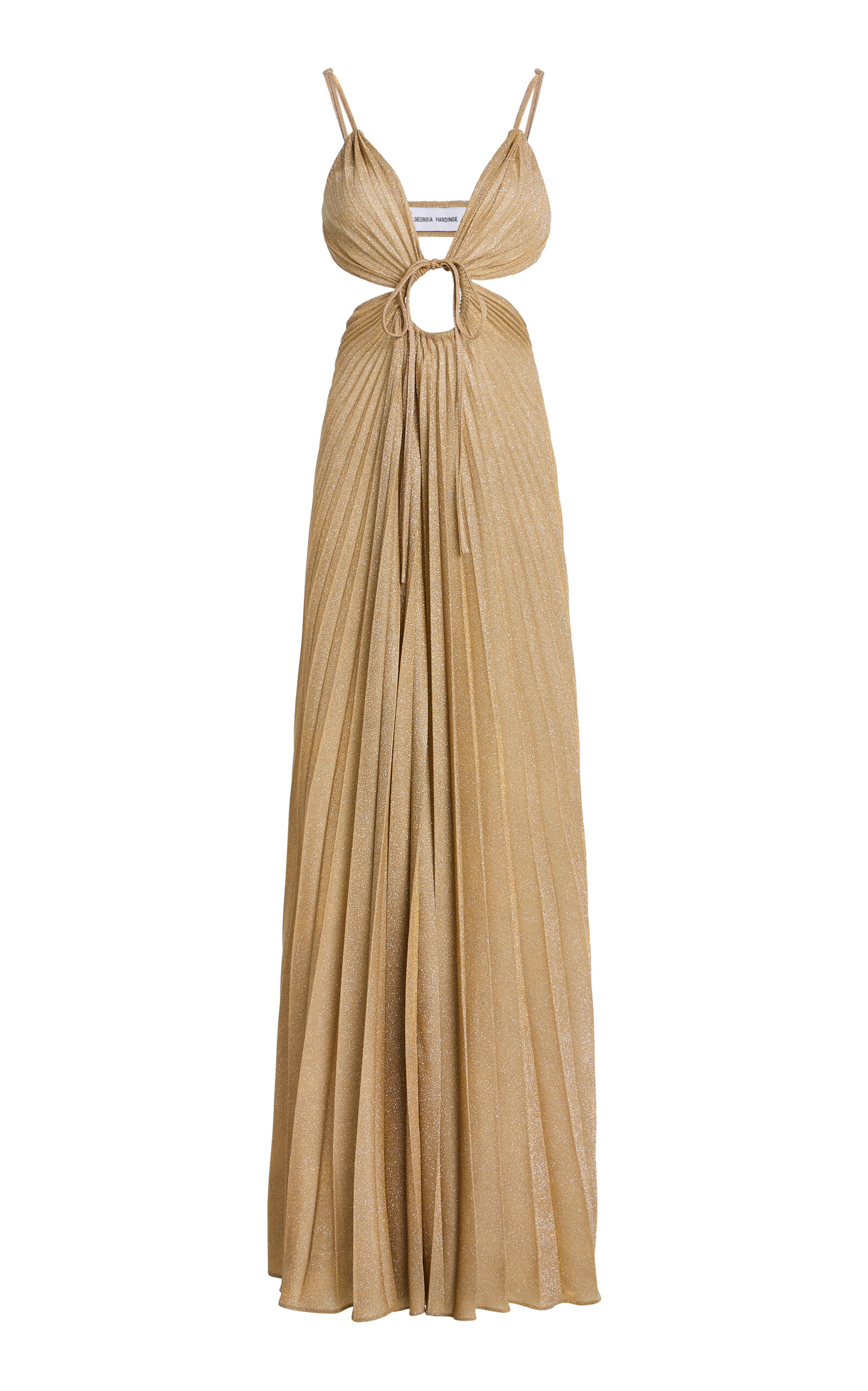 Deity Pleated Chiffon Maxi Dress - Moda Operandi