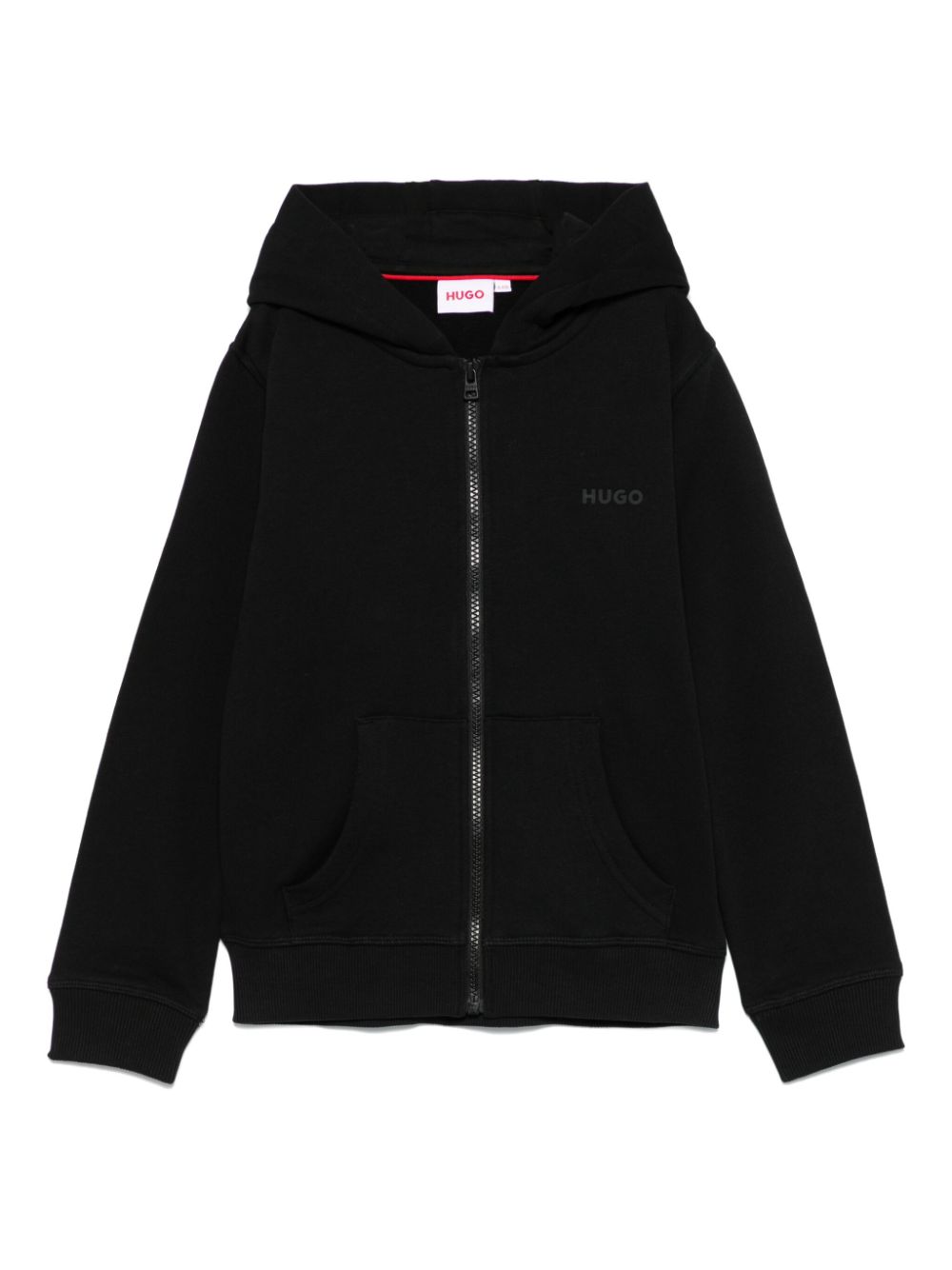 Logo-print hoodie - Black