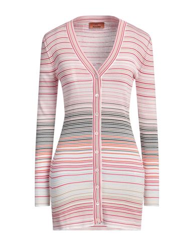 Missoni Woman Cardigan Pink Size 4 Cotton, Viscose