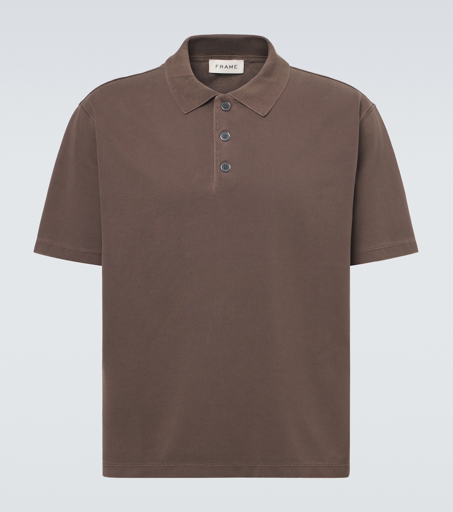 Cotton piqué polo shirt