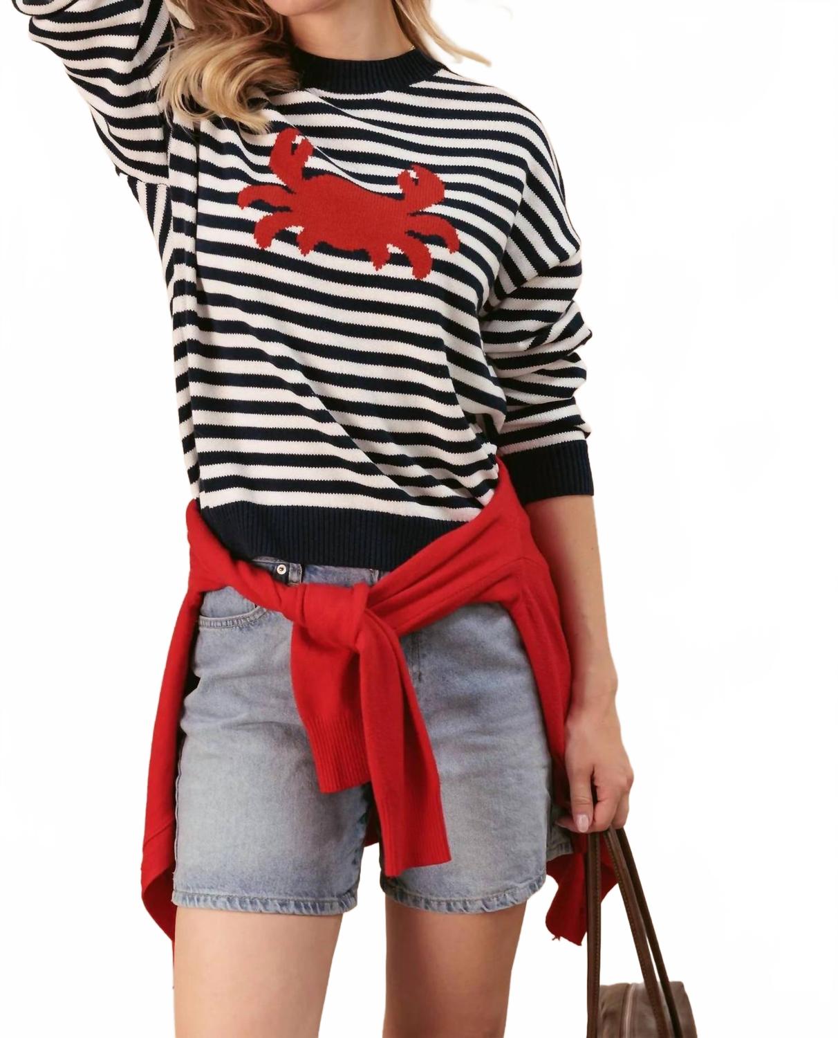 Sonja Sweater In Cloud/navy