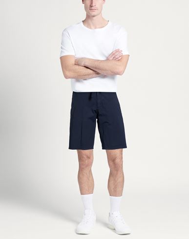 Man Shorts & Bermuda Shorts Midnight blue Size 28 Cotton, Elastane