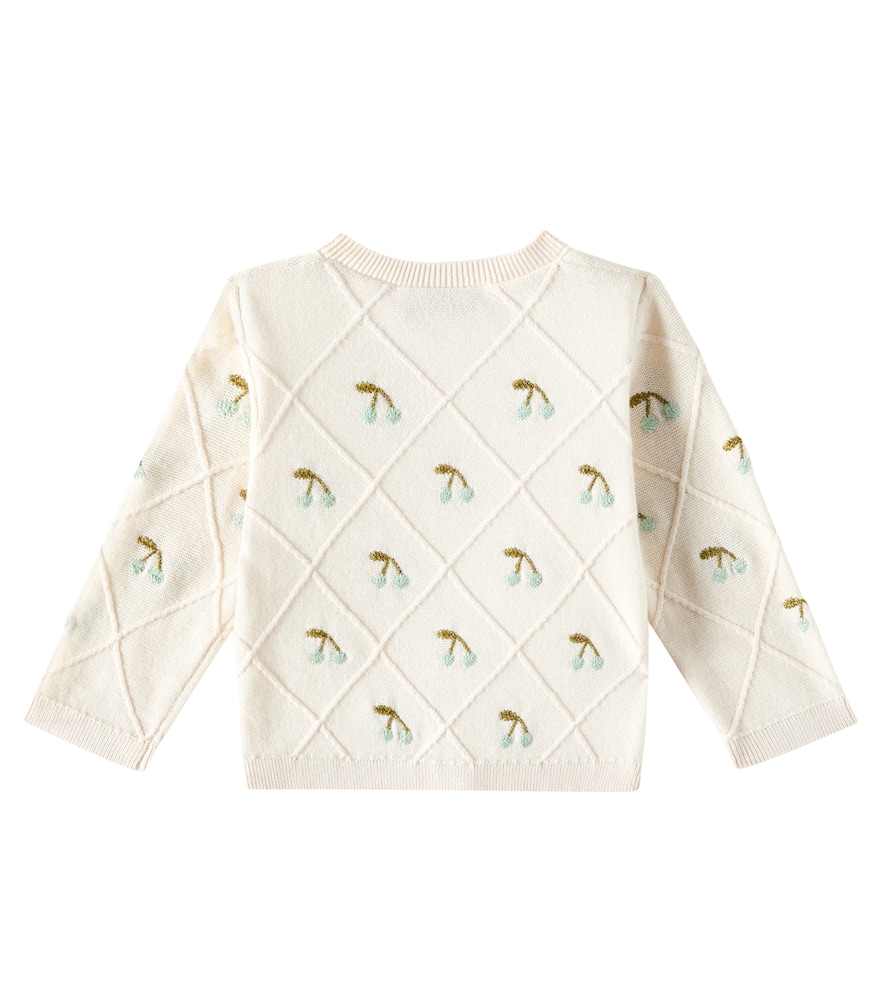 Bonpoint Baby Fayana embroidered cotton cardigan