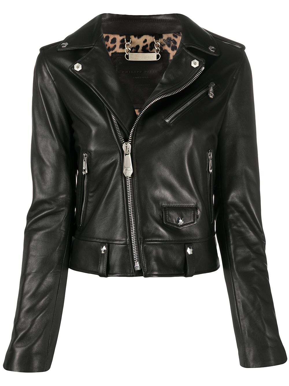 Zipped biker jacket - Black