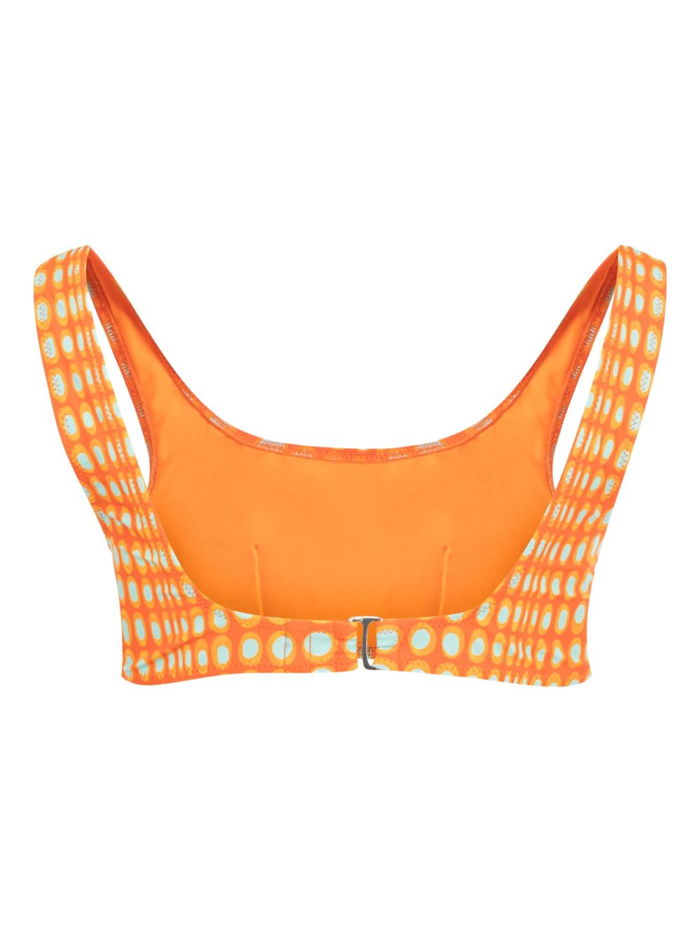 Wiggle Dot bikini top - Orange