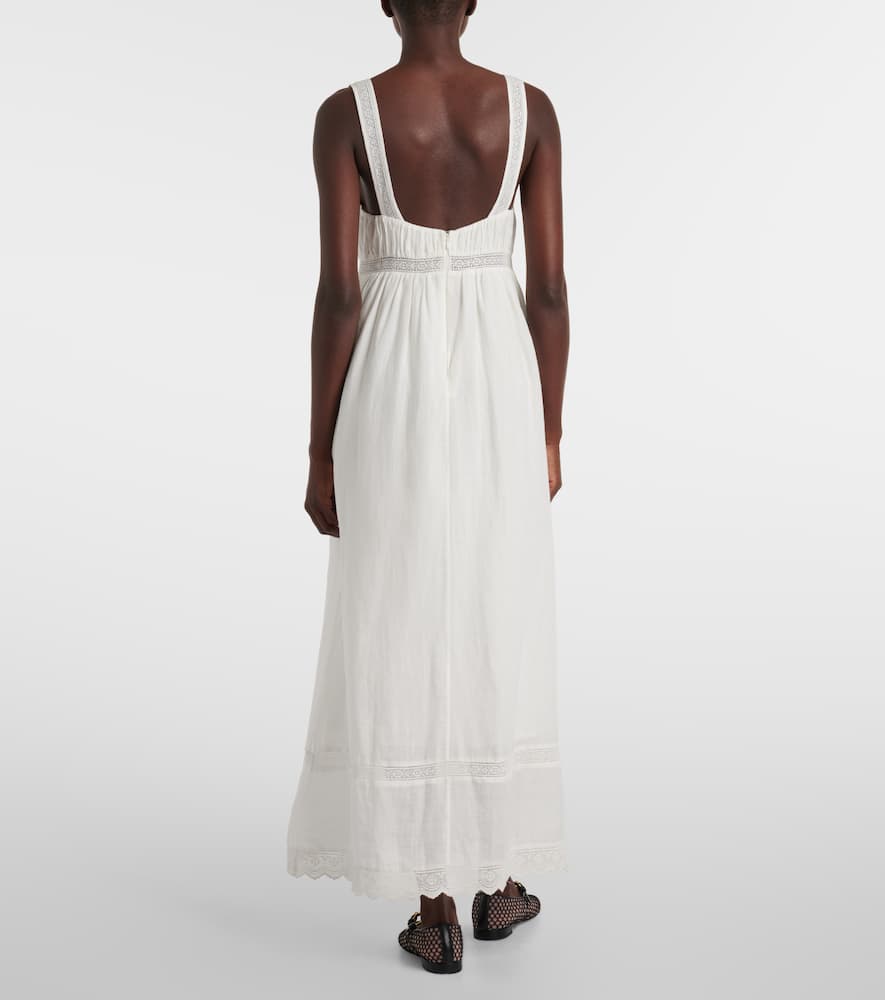 Grace lace-trimmed maxi dress