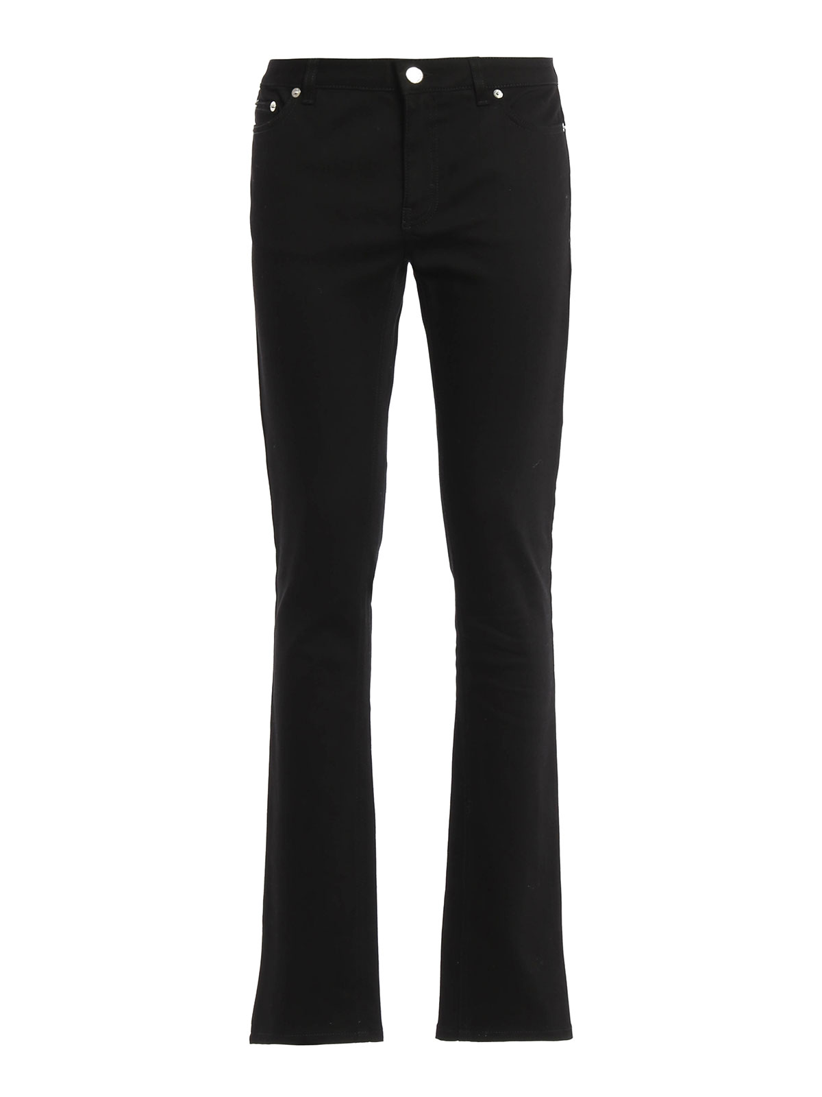 Star detailed slim trousers