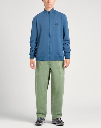 Frecce Tricolori Man Sweatshirt Slate blue Size 3XL Cotton, Elastane