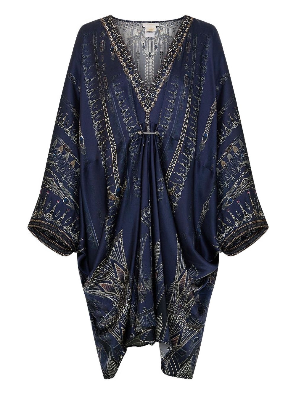 Embellished kaftan dress - Blue