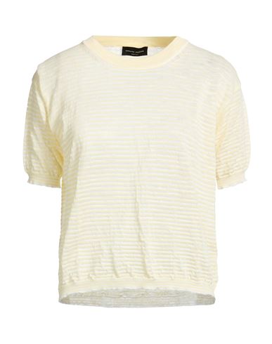 Woman Sweater Pastel yellow Size L Cotton, Linen, Polyester