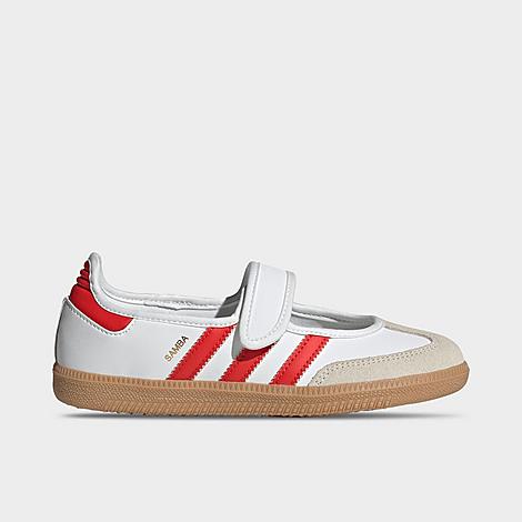 Girls Big Kids Originals Samba Jane Casual Shoes in White/Red/Gum