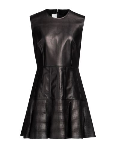 Woman Mini dress Black Size 8 Lambskin