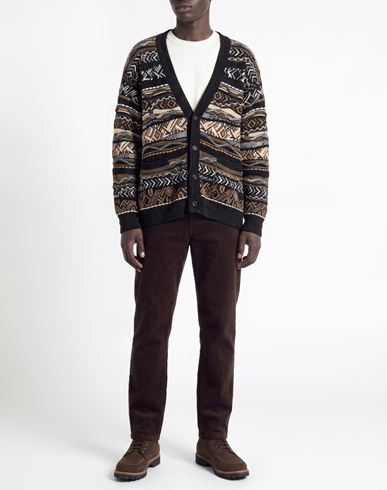 Man Cardigan Light brown Size 36 Polyamide, Alpaca wool, Polyacrylic, Synthetic fibers, Wool