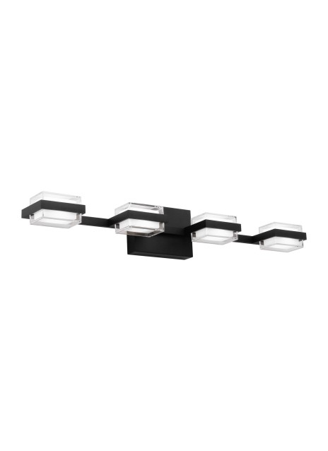 Nightshade Black LED Bath Vanity from the Kamden Collection