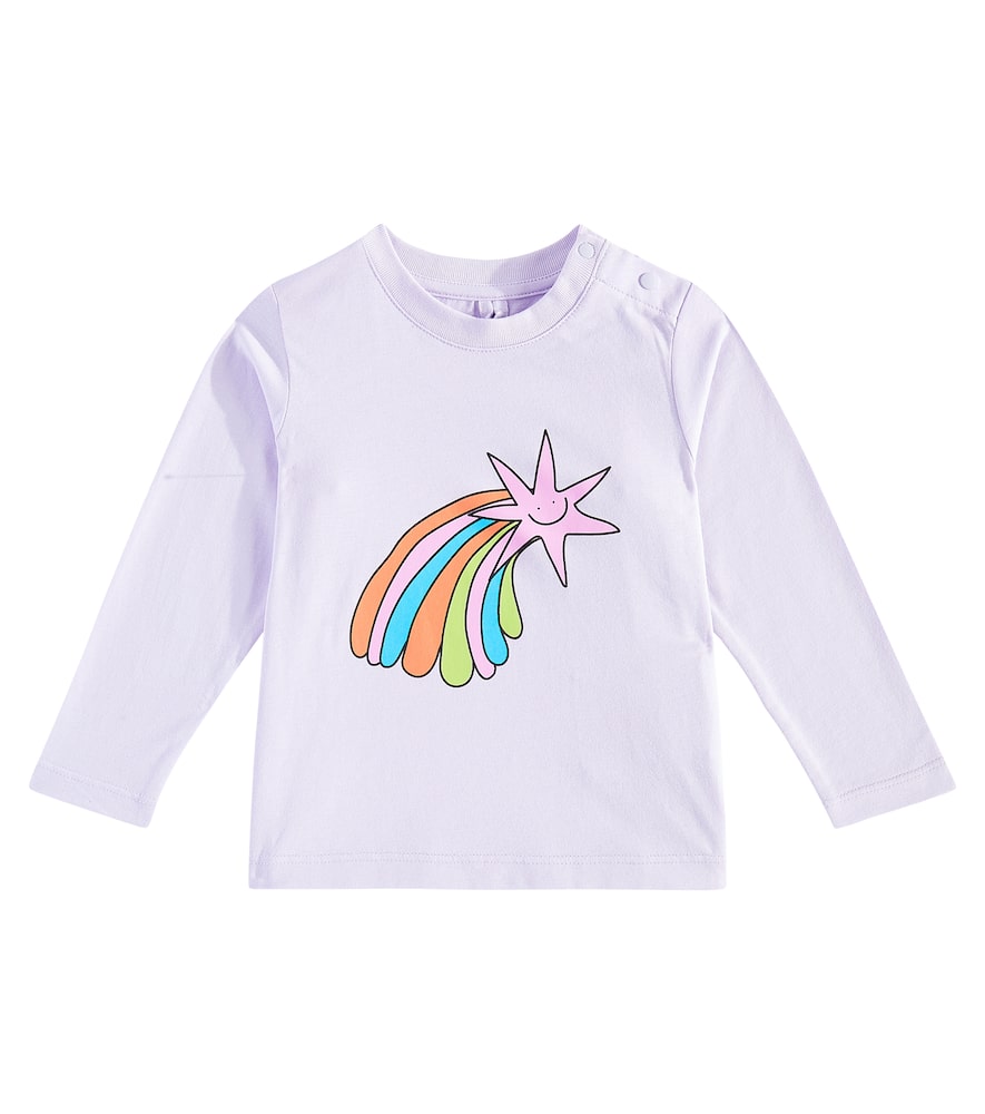 Stella McCartney Kids Baby printed cotton jersey top