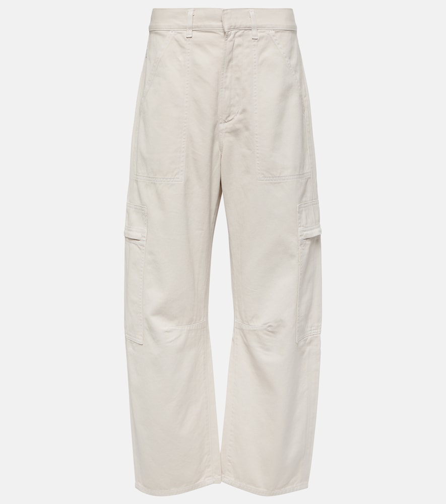 Marcelle low-rise cotton twill cargo pants