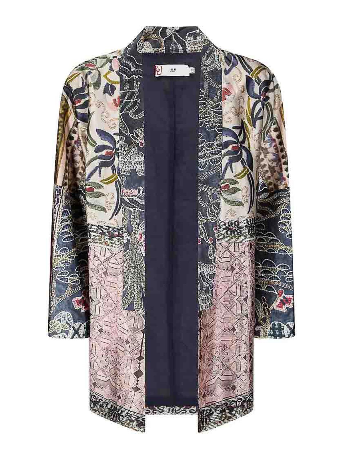 Chinese-Style Printed Silk Jacket