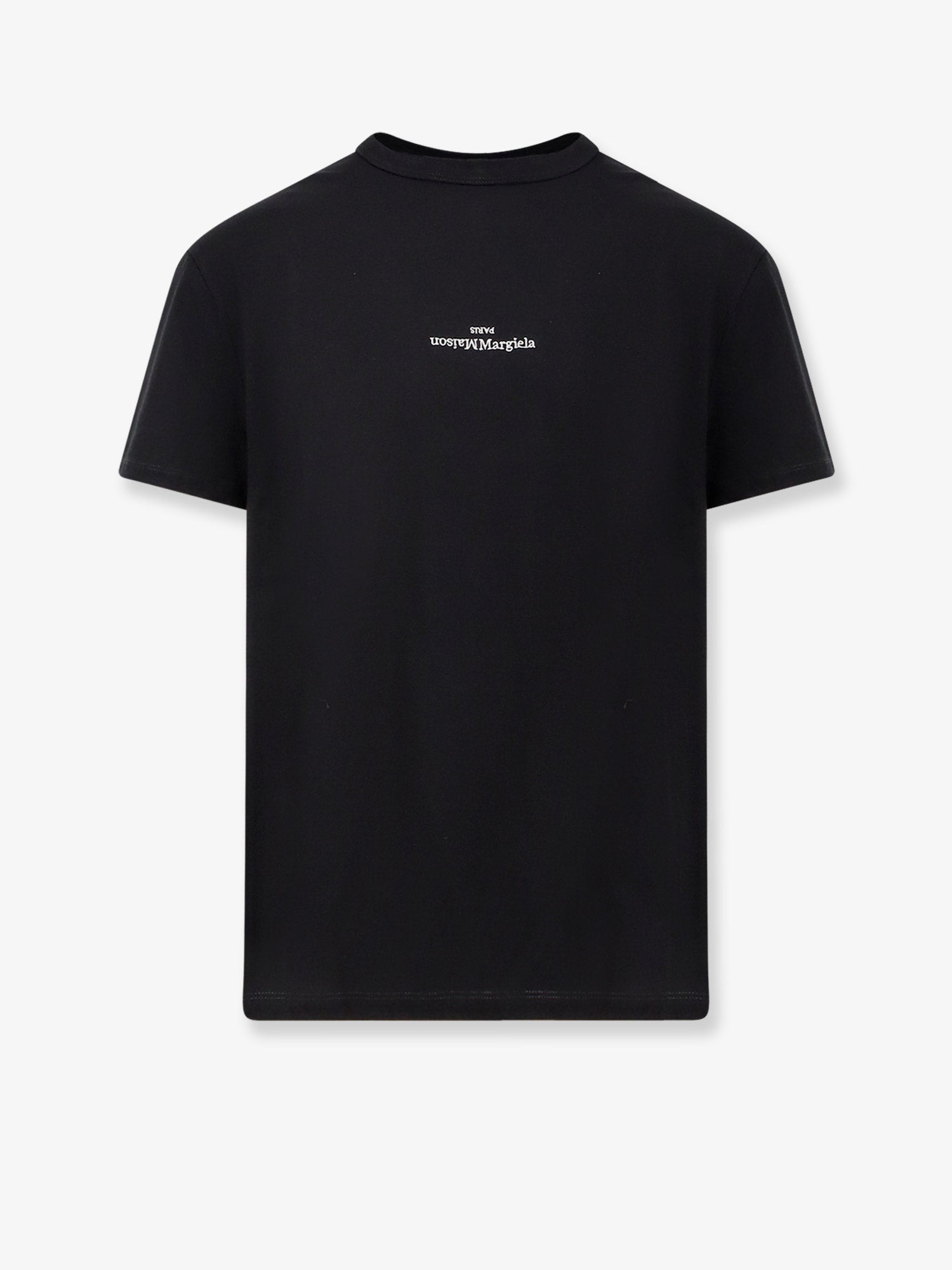 Logo-Embroidered Cotton T-Shirt — Black