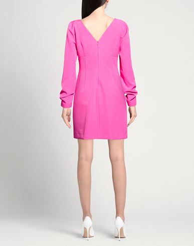 Woman Mini dress Fuchsia Size 6 Polyester, Elastane