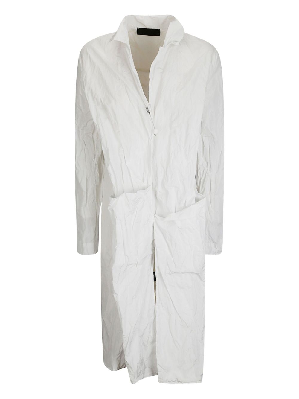 Maria Calderara crinkled coat - White