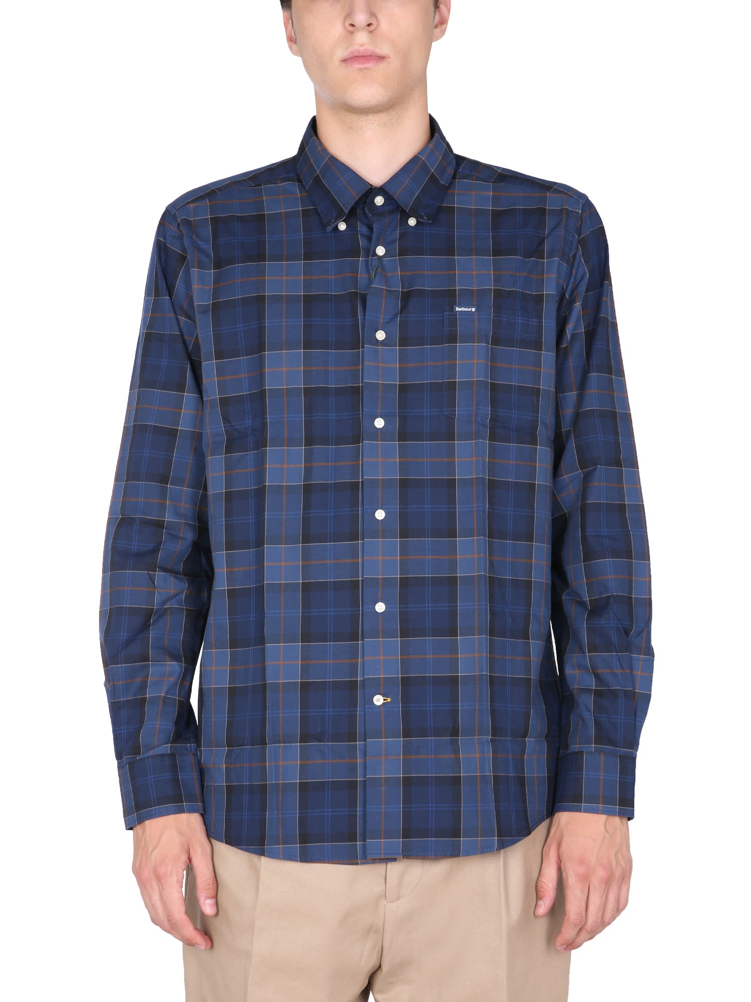 Cotton Shirt With Check Pattern